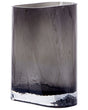 Flower Vase Dark Grey Glass 20 cm Decorative Tabletop Home Decoration Modern Design Beliani