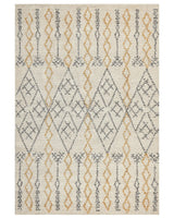 Rug Beige Cotton 160 x 230 cm Geometric Pattern Hand Tufted Flatweave Living Room Bedroom Beliani