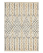 Rug Beige Cotton 140 x 200 cm Geometric Pattern Hand Tufted Flatweave Living Room Bedroom Beliani
