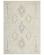 Rug Beige Cotton 160 x 230 cm Geometric Pattern Hand Tufted Flatweave Living Room Bedroom Beliani