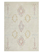 Rug Beige Cotton 140 x 200 cm Geometric Pattern Hand Tufted Flatweave Living Room Bedroom Beliani