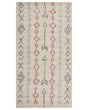 Area Rug Beige Cotton 80 x 150 cm Minimalistic Hand Tufted  Design Geometric Pattern Living Room Bedroom Beliani