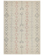 Area Rug Beige Cotton 160 x 230 cm Minimalistic Hand Tufted  Design Geometric Pattern Living Room Bedroom Beliani