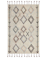 Area Rug Multicolour Cotton 160  x 230 cm Rectangular Hand Tufted Beliani