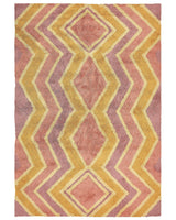 Area Rug Multicolour Cotton 160  x 230 cm Rectangular Hand Tufted Modern Abstract Living Room Bedroom Decor Beliani
