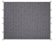 Blanket Grey Cotton 125 x 150 cm Decorative Throw with Pom Poms Checked Cover Home Accessory Beliani