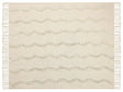 Blanket Beige Cotton 125 x 150 cm Geometric Pattern Knitted Throw Boho Style Living Room Bedroom Accent Piece Beliani