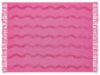 Blanket Pink Cotton 125 x 150 cm Geometric Pattern Knitted Throw Boho Style Living Room Bedroom Accent Piece Beliani