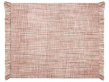 Blanket  Brown Acrylic 125 x 150 cm Decorative Throw Abstract Reverse Pattern Beliani