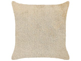 Decorative Cushion Beige Polyester 45 x 45 cm Boho Design Decor Accessories Beliani