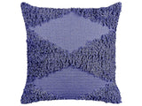 Decorative Cushion Violet Cotton 45 x 45 cm Geometric Pattern Boho Decor Accessories Beliani