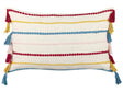 Decorative Cushion Multicolour 40 x 60 cm Striped Pattern Retro Vintage Throw Accessory Beliani