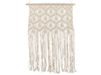 Macram Wall Hanging Beige Cotton Handmade Dcor Decoration Boho Style Living Room Bedroom Kids Room Beliani