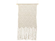 Macram Wall Hanging Beige Cotton Handmade Dcor Decoration Boho Style Living Room Bedroom Kids Room Beliani