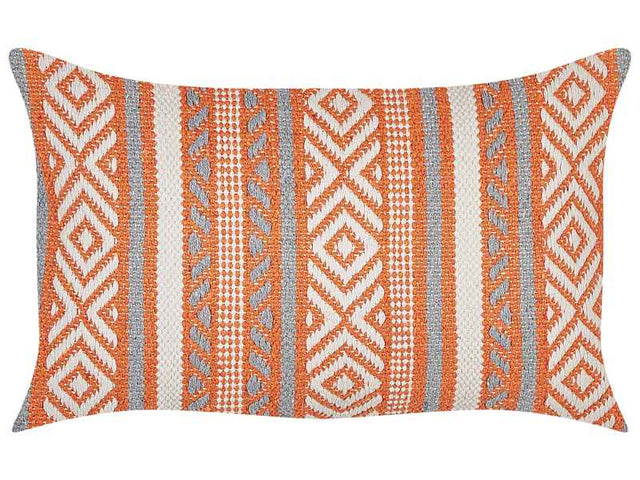 Cushion Multicolour Cotton Cover 30 x 50 cm Decorative Pillow Geometric Pattern Boho Design Beliani