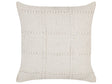 Decorative Pillow Beige Cotton 45 x 45 cm Geometric Pattern Boho Design Throw Cushion Beliani