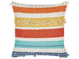 Decorative Pillow Multicolour Cotton 45 x 45 cm Geometric Pattern Boho Design Throw Cushion Beliani