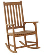 Rocking Chair Light Wood Acacia 66 x 77 x 110 cm Indoor Outdoor Patio Balcony Rustic Beliani