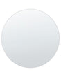 Wall Mirror Silver Glass  50 Round Decorative Wall Mounted Accent Piece Beliani