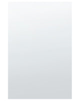 Wall Mirror Silver Glass 40 x 60 cm Rectangular Decorative Wall Mounted Accent Piece Beliani