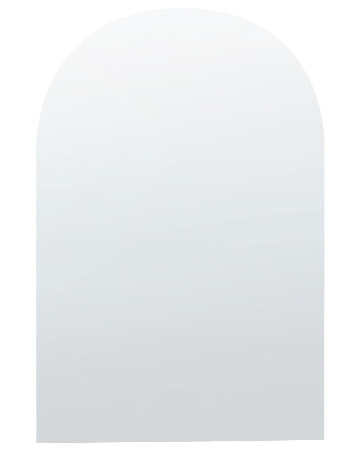 Wall Mirror Silver Glass 50 x 75 cm Arched Decorative Wall Mounted Accent Piece Beliani