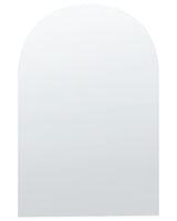 Wall Mirror Silver Glass 50 x 75 cm Arched Decorative Wall Mounted Accent Piece Beliani