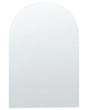 Wall Mirror Silver Glass 50 x 75 cm Arched Decorative Wall Mounted Accent Piece Beliani