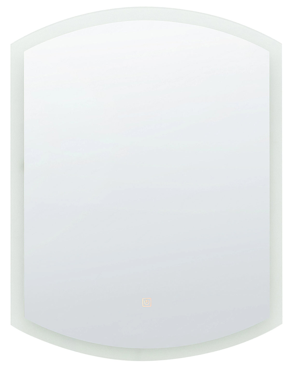 Hanging LED Mirror  78 cm Oval Modern Contemporary Bathroom Vanity Wall Mounted Make-Up Bedroom Beliani