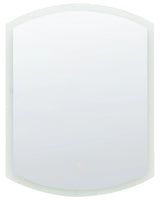 Hanging LED Mirror  78 cm Oval Modern Contemporary Bathroom Vanity Wall Mounted Make-Up Bedroom Beliani