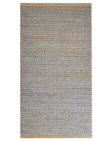 Area Rug Grey 80 x 150 cm Wool Handwoven Living Room Bedroom Accessory Beliani