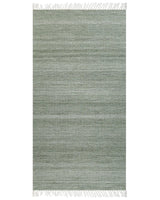 Area Rug Light Green Recycled PET 80 x 150 cm Indoor Outdoorwith Fringe Beliani