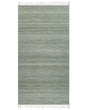 Area Rug Light Green Recycled PET 80 x 150 cm Indoor Outdoorwith Fringe Beliani