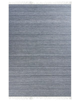 Area Rug Grey Recycled PET 160 x 230cm Indoor Outdoorwith Fringe Beliani