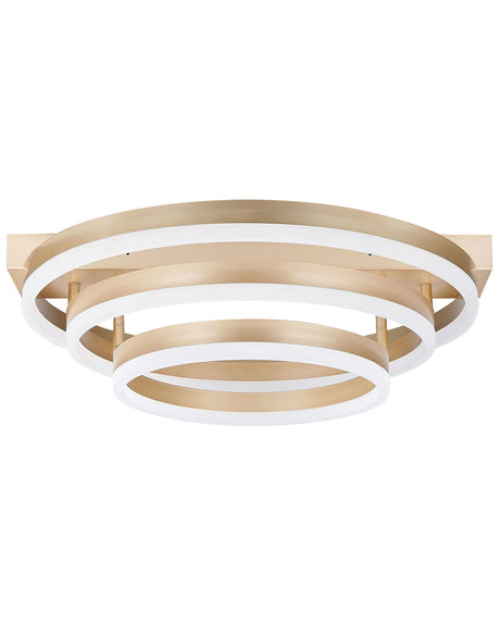 Ceiling Lamp Gold Aluminium PS Integrated LED Lights Round Shape Decorative Modern Glamour Lighting Beliani