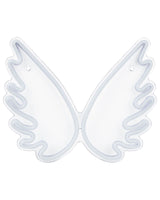 Wall LED Neon Light Angel Wings White PVC Wall Mount Lights Decorative Light  Beliani