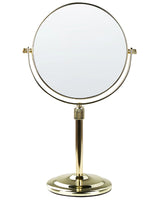 Makeup Mirror Gold Metal  20 Double-Sided Reversible Dressing Table Mirror Magnifyng Beliani