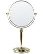 Makeup Mirror Gold Metal  20 Double-Sided Reversible Dressing Table Mirror Magnifyng Beliani