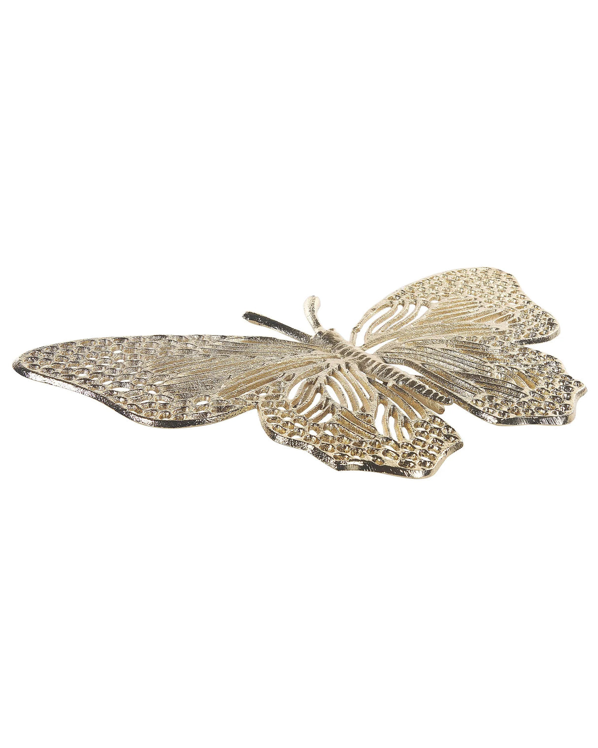 Home Decoration Gold Aluminum Butterfly Shaped Table Decor Figurine Modern Industrial Design Beliani