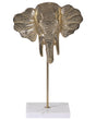 Home Decoration Gold Aluminum Elephant Shaped Table Decor Figurine Modern Industrial Design Beliani