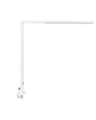 Desk LED Lamp White Metal 120 cm Aluminium with Clamp Dimming Light Office Study Modern Beliani