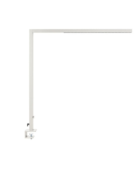 Desk LED Lamp Silver Metal 120 cm Aluminium with Clamp Dimming Light Office Study Modern Beliani