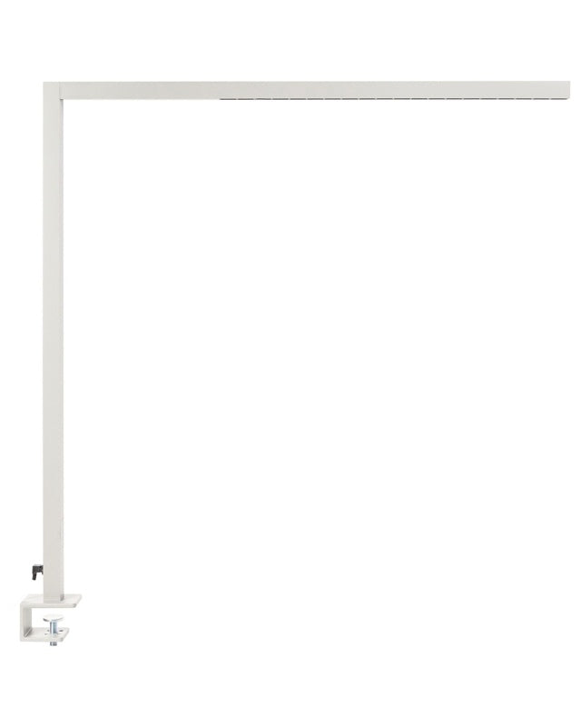 Desk LED Lamp Silver Metal 120 cm Aluminium with Clamp Dimmer Motion Daylight Sensor Office Study Modern Beliani