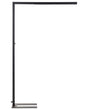 Floor LED Lamp Black Aluminium 194 cm Height Knob Switch Dimming Modern Lighting Home Office Beliani