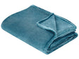 Blanket Blue Polyester 150 x 200 cm Soft Pile Bed Throw Cover Home Accessory Modern Design Beliani