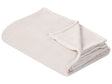 Blanket Off-White Polyester 200 x 220 cm Soft Pile Bed Throw Cover Home Accessory Modern Design Beliani