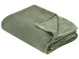 Blanket Green Polyester 150 x 200 cm Soft Pile Bed Throw Cover Home Accessory Modern Design Beliani