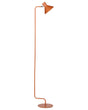 Floor Lamp Orange Metal 154 cm Adjustable Cone Shade On-Off Switch Bedroom Living Room Home Office Lighting Industrial Design Beliani