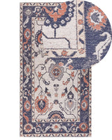 Area Rug Multicolour Cotton Polyester 80 x 150 cm Oriental Pattern Distressed Vintage Home Decor Beliani