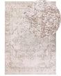 Area Rug Pink Cotton Polyester 160 x 230 cm Oriental Pattern Distressed Vintage Home Decor Beliani