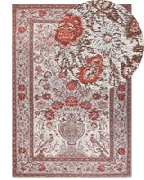 Area Rug Multicolour Cotton Polyester 160 x 230 cm Floral Pattern Traditional Vintage Home Decor Beliani
